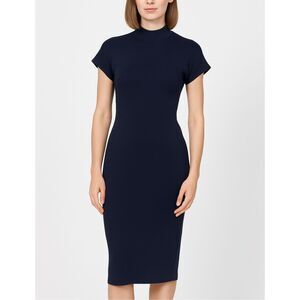Elegant Navy Midi Dress